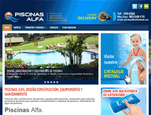 Tablet Screenshot of piscinasalfa.com